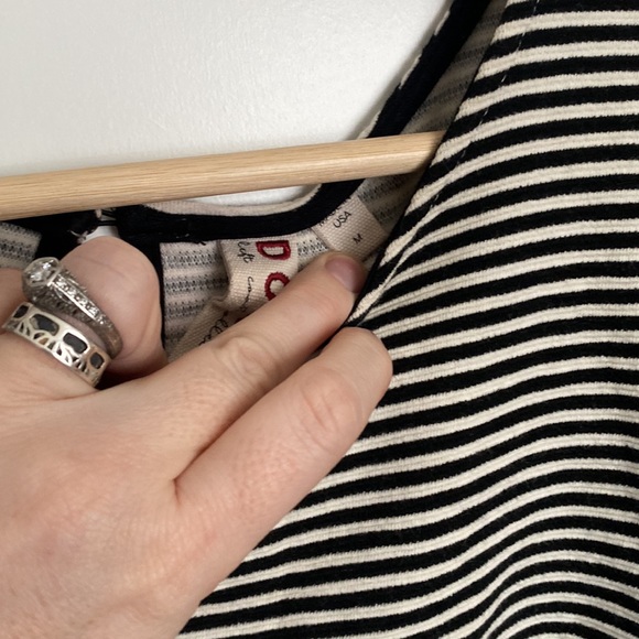 Anthropologie medium stripe puff sleeve top - Picture 6 of 7